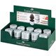 Точилка FABER-CASTELL "Trio Grip 2001", 3 отверстия, 2 контейнера, пластиковая, серебристая, 183800 221902 Точилка FABER-CASTELL "Trio Grip 2001", 3 отверстия, 2 контейнера, пластиковая, серебристая, 183800 221902