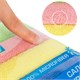 Салфетка из МИКРОФИБРЫ универсальная 40х40 см, КОМПЛЕКТ 4 шт., MULTI PRO COLOUR, 280 г/м2, LAIMA, 607793 607793