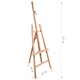Мольберт напольный BRAUBERG ART CLASSIC, бук, угол 60°, 63х174(231)х68см, высота холста 126см,190652 190652