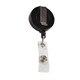 Держатель-рулетка для бейджей, 70 см, петелька, клип, черный, в блистере, ОФИСМАГ, 235728 235728
