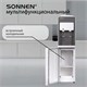 Кулер для воды SONNEN FSC-03AF, напольный, НАГРЕВ/ОХЛАЖДЕНИЕ КОМПРЕССОР, холодильник, 2 крана, 455418 455418