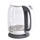 Чайник SONNEN KT-1792, 1,7 л, 2200 Вт, закрытый нагревательный элемент, стекло, белый, подсветка, 454348 454348