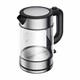 Чайник XIAOMI Electric Glass Kettle, 1,7 л, 2200 Вт, закрытый нагревательный элемент, стекло, черный, BHR7490RU 456667 - фото 248105