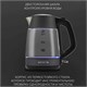 Чайник POLARIS PWK 1760CGL, 1,7 л, 1850-2150 Вт, закрытый нагревательный элемент, стекло, графитовый, 37418 456759