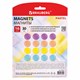 Магниты 30 мм, НАБОР 16 шт., BRAUBERG "PASTEL", блистер, 272519 272519