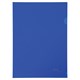 Папка-уголок жесткая, непрозрачная BRAUBERG, синяя, 0,15 мм, 224880 224880