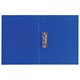 Папка с боковым металлическим прижимом BRAUBERG стандарт, синяя, до 100 листов, 0,6 мм, 221629 221629