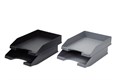 Лоток горизонтальный для бумаг Консул, Комплект 2 шт. (347х255х130 мм), черный К0196