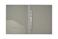 Папка с металлическим скоросшивателем и внутренним карманом Консул, до 100 л., 0,7 мм, серая К0259