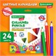 Карандаши цветные BRAUBERG KIDS NEW, 24 цвета, трехгранные, грифель 3 мм, 182002 182002 - фото 270891