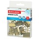 Зажимы для бумаг BRAUBERG EXTRA, КОМПЛЕКТ 12 шт., 32 мм, на 140 л., золотистые, европодвес, 229587 229587 - фото 272932