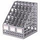 Лоток вертикальный для бумаг BRAUBERG "MAXI Plus", 240 мм, 6 отделений, сетчатый, сборный 237015 - фото 273463