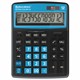 Калькулятор настольный BRAUBERG EXTRA COLOR-12-BKBU (206x155 мм), 12 разрядов, двойное питание, ЧЕРНО-ГОЛУБОЙ, 250476 250476 - фото 274053