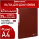 Папка 40 вкладышей BRAUBERG "Office", красная, 0,6 мм, 271328 271328 - фото 274399