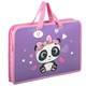 Папка на молнии с ручками ЮНЛАНДИЯ А4, 1 отделение, пластик, ширина 45 мм, "Sweet Panda", 271456 271456 - фото 274455