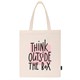 Сумка шоппер BRAUBERG, канвас, 40х35 см, бежевый, "Think outside the box", 271898 271898 - фото 274576