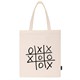 Сумка шоппер BRAUBERG PREMIUM, канвас, 40х35 см, на кнопке, карман, бежевый, "Tic-tac-toe", 271902 271902 - фото 274580