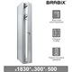 Шкаф (секция без стенки) металлический для одежды BRABIX "LK 01-30", УСИЛЕННЫЙ, 1830х300х500 мм, 291128, S230BR402102 291128 - фото 275361