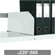 Разделитель к металлическому стеллажу, 500х220 мм, КОМПЛЕКТ 20 шт., К24199510503 291182 - фото 275397