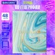 Тетрадь предметная "PASTEL" 48 л., SoftTouch, фольга, ГЕОГРАФИЯ, клетка, BRAUBERG, 404313 404313 - фото 278385
