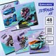 Тетрадь А5, 48 л., BRAUBERG, скоба, клетка, глянцевый лак, Race (микс в спайке), 404349 404349 - фото 278401