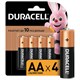 Батарейки КОМПЛЕКТ 4 шт., DURACELL Basic ОРИГИНАЛ, AA (LR6, 15А), алкалиновые, пальчиковые 450402 - фото 278759
