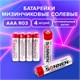 Батарейки КОМПЛЕКТ 4 шт, SONNEN, AAA (R03, 24А), солевые, мизинчиковые, в пленке, 451098 451098 - фото 278788