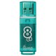 Флеш-диск 8 GB, SMARTBUY Glossy, USB 2.0, зеленый, SB8GBGS-G 512179 - фото 279780