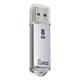 Флеш-диск 8 GB, SMARTBUY V-Cut, USB 2.0, металлический корпус, серебристый, SB8GBVC-S 512183 - фото 279782