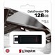 Флеш-диск 128 GB KINGSTON DataTraveler 70, разъем Type-C 3.2, черный, DT70/128GB 514065 - фото 280115