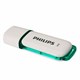 Флеш-диск 8 GB PHILIPS SNOW, разъем USB 2.0, зеленый, FM08FD70B/97 514077 - фото 280124