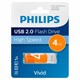 Флеш-диск 4 GB PHILIPS VIVID, разъем USB 2.0, оранжевый, FM04FD05B/97 514087 - фото 280133