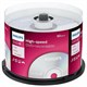 Диски DVD+R (плюс) PHILIPS, 4,7 Гб 16x Cake Box (упаковка на шпиле), КОМПЛЕКТ 50 шт, DR4S6B50F/97 514203 - фото 280180