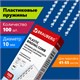 Пружины пластиковые для переплета, КОМПЛЕКТ 100 шт., 10 мм (для сшивания 41-55 л.), прозрачные, BRAUBERG, 530911 530911 - фото 280287
