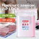 Пакеты с замком ZIP LOCK "зиплок", комплект 100 шт., 250х300 мм, ПВД, толщина 40 микрон, BRAUBERG, 606217 606217 - фото 282519