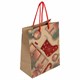 Пакет подарочный (1 штука) новогодний 18x10x23 см, ЗОЛОТАЯ СКАЗКА "Christmas Kraft", глиттер, 608235 608235 - фото 283114