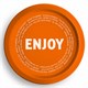 Тарелка одноразовая диаметр 230 мм, 50 шт., бумажная с ПЭ покрытием "Enjoy new", СКАНДИПАКК, -0552 608707 - фото 283417