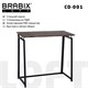 Стол на металлокаркасе BRABIX "LOFT CD-001", 800х440х740 мм, складной, цвет морёный дуб, 641209 641209 - фото 284860