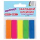 Закладки клейкие неоновые ЮНЛАНДИЯ, 45х12 мм, 100 штук (5 цветов х 20 листов), на пластиковом основании, 111354 111354 - фото 286640