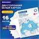 Картон белый А4 МЕЛОВАННЫЙ (белый оборот), 16 листов, в папке, BRAUBERG, 200х290 мм, 113561 113561 - фото 287069