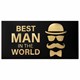 Конверт для денег "BEST MAN IN THE WORLD", Мужской стиль, 166х82 мм, фольга, ЗОЛОТАЯ СКАЗКА, 113759 113759 - фото 287094