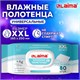 Полотенца влажные 80 шт., БОЛЬШИЕ XXL 16,5х25 см, с аллантоином и коллоидным серебром, LAIMA, 115222 115222 - фото 287341