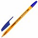 Ручка шариковая BRAUBERG X-333 AMBER, СИНЯЯ, корпус тонированный оранжевый, узел 0,7 мм, линия письма 0,35 мм, 142832 142832 - фото 288553