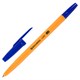 Ручка шариковая BRAUBERG ORANGE Line, СИНЯЯ, корпус оранжевый, узел 1 мм, линия письма 0,5 мм, 143331 143331 - фото 288621