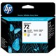 Головка печатающая для плоттера HP (C9384A) Designjet T610/795/1100 и др., №72, черная матовая и желтая, оригинальная 361334 - фото 300034