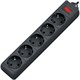 Сетевой фильтр DEFENDER ES, 5 розеток, 5 м, черный, 99486 511785 - фото 303631