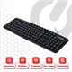 Клавиатура проводная SONNEN KB-8137, USB, 104 клавиши + 9 дополнительных, мультимедийная, черная, 512652 512652 - фото 303688