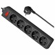 Сетевой фильтр DEFENDER ES, 5 розеток, 1,8 м, черный, 99484 514037 - фото 303965