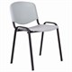 Стул STAFF "Iso Plast CF-009", черный каркас, пластик серый, 532570 532570 - фото 304594