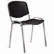 Стул STAFF "Iso Plast CF-009", хром каркас, пластик черный, 532571 532571 - фото 304595